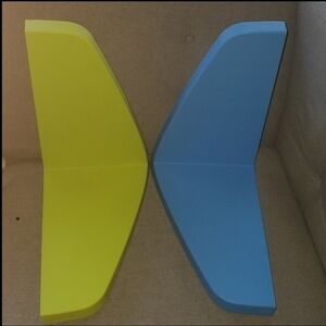 Two IKEA Mammut book shelves plastic type